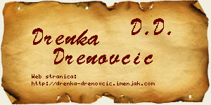 Drenka Drenovčić vizit kartica